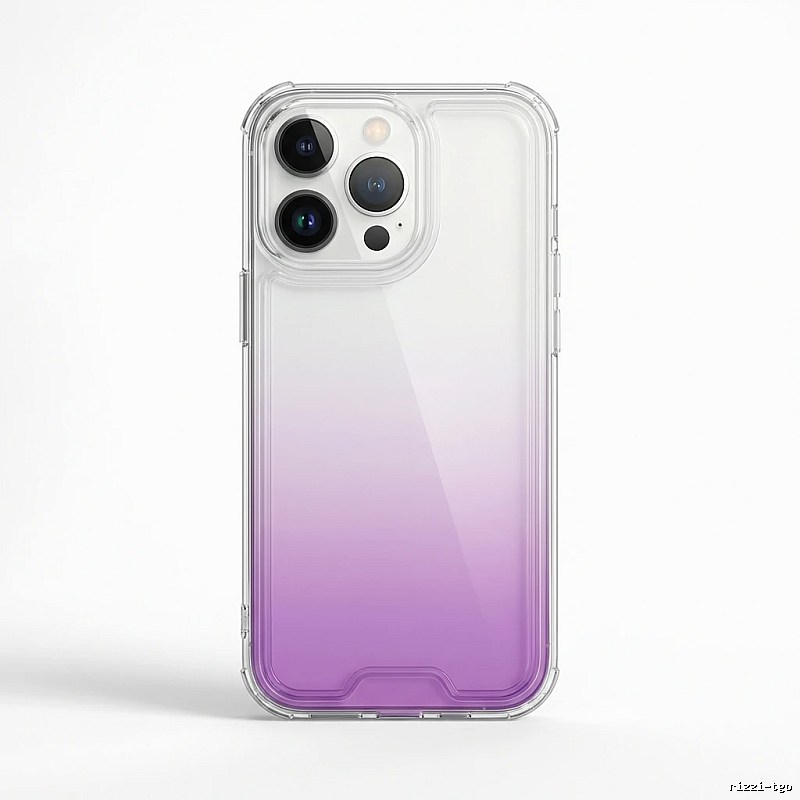 Gradual-transparency iPhone case of trendy brand