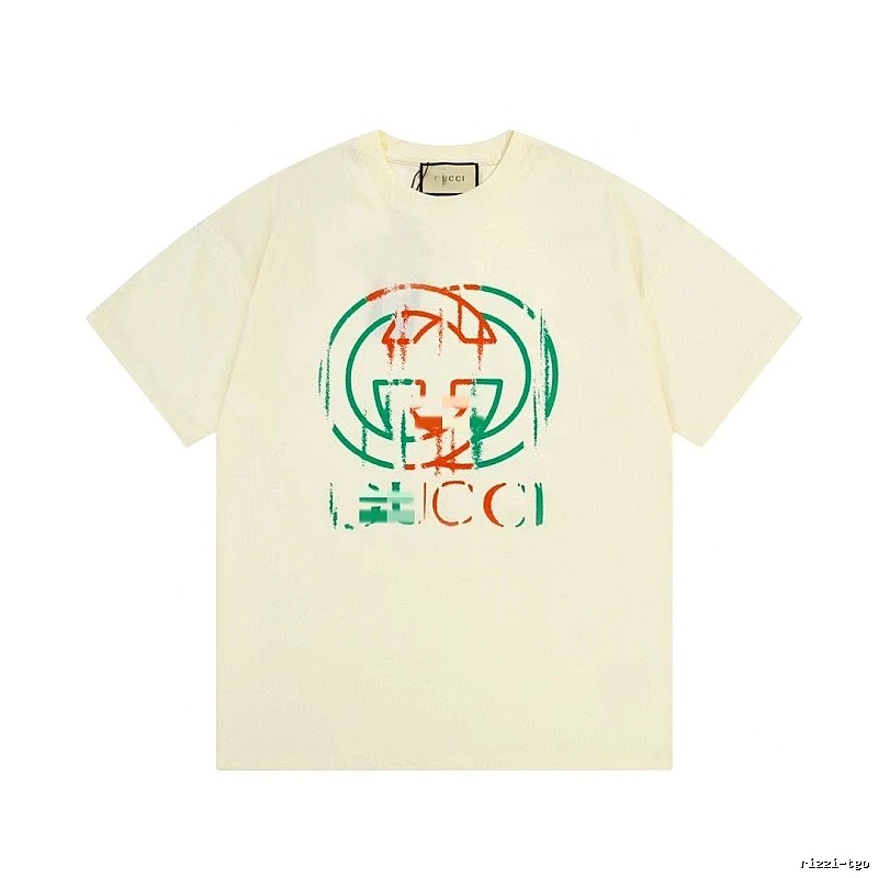 Gucci Double G Graffiti Vintage Style Off-white T-shirt