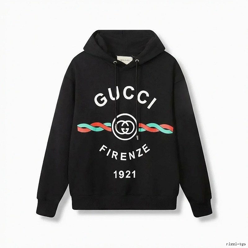 Gucci retro-style black hoodie