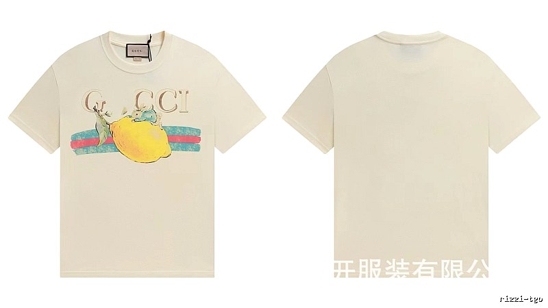 Gucci Vintage-style Off-white Lemon Print T-Shirt