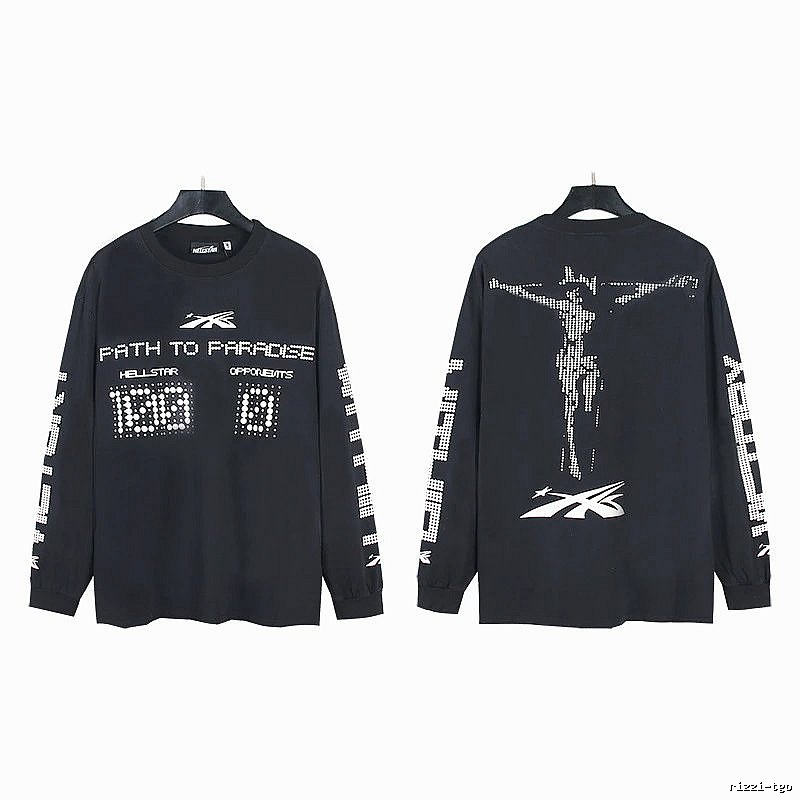Hellstar Dark Style Printed Black Long-sleeve