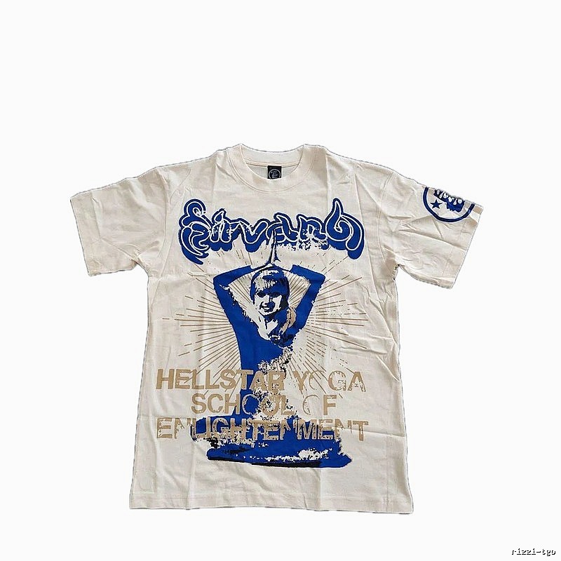 Hellstar Yoga Collection Vintage Style Off-white T-Shirt