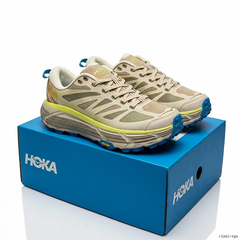 HOKA Caribou Series Outdoor Style Grey-Yellow Shoes