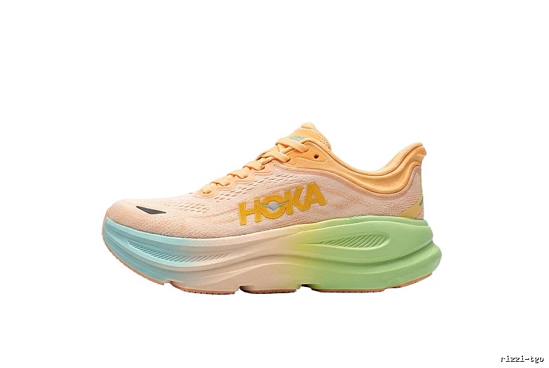 HOKA retro - style gradient - colored running shoes