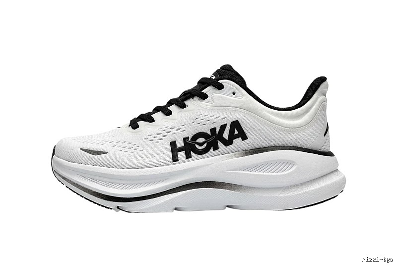 HOKA trendy brand black and white sports shoes