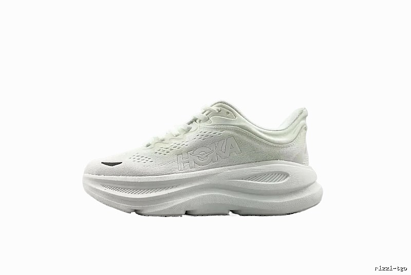 HOKA white trendy sports shoes