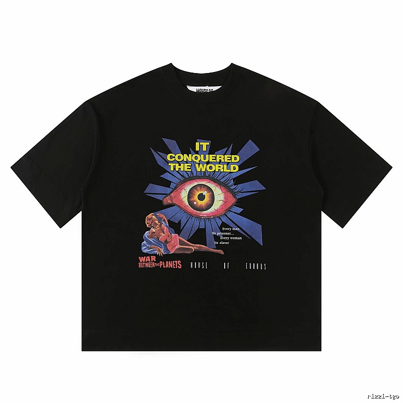"House of Errors" Sci-Fi Style Black T-shirt