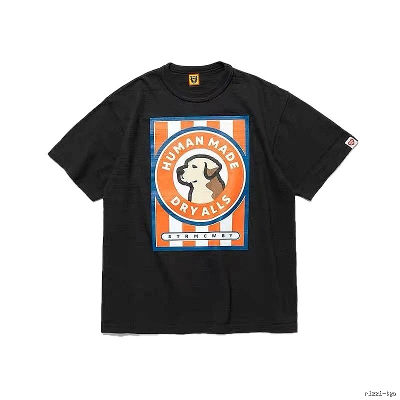 HUMAN MADE DRYALLS Vintage Style Black T-shirt