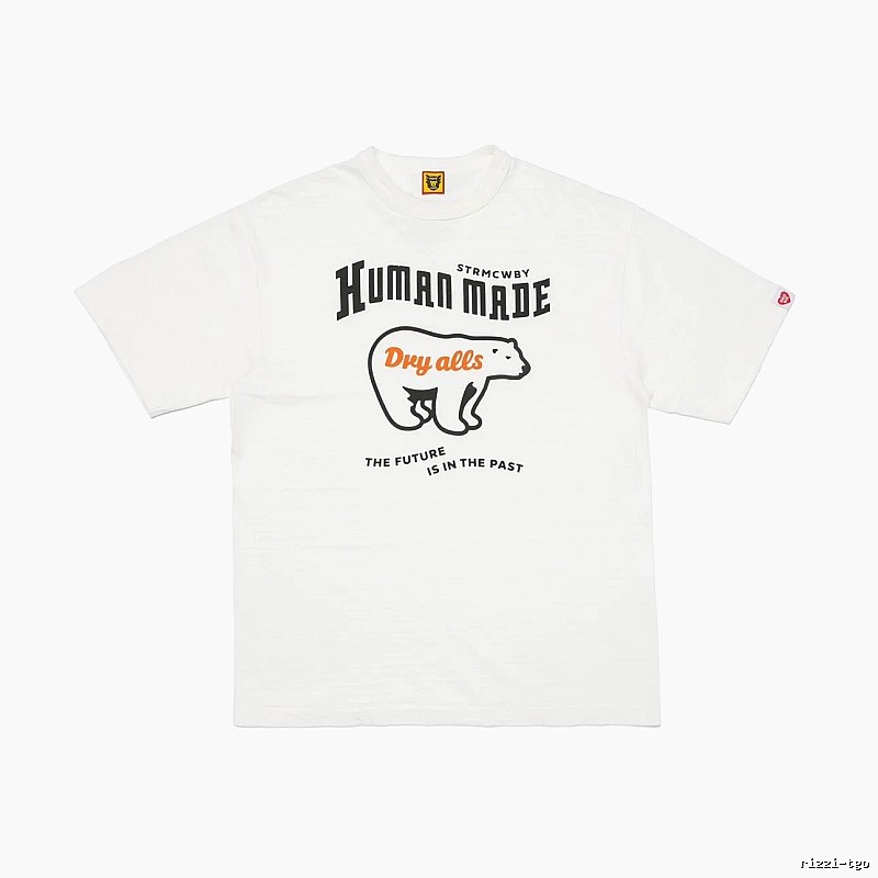 HUMAN MADE Polar Bear Print Vintage White T-Shirt