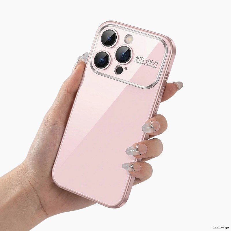 i-mu transparent simple style pink shell
