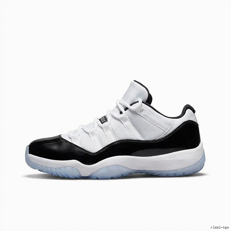 Jordan 11 Black and White Trendy Sports Shoes