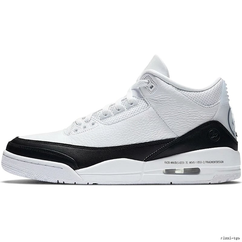 Jordan AJ3 Black and White Retro Sports Shoes