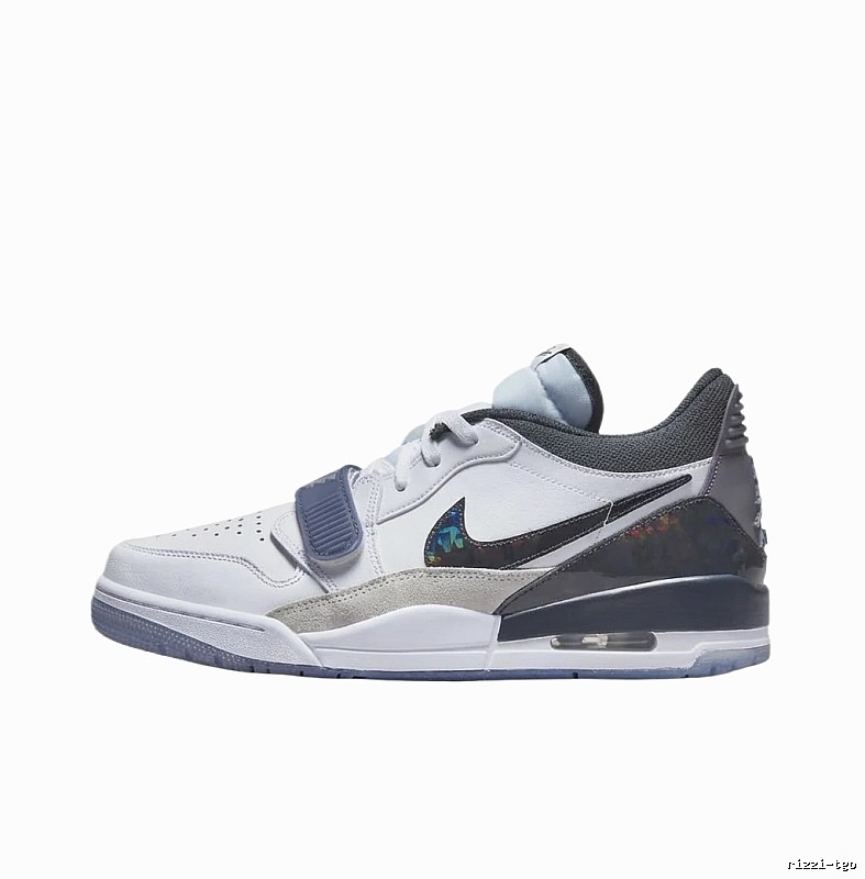 Jordan retro-style white and black sports shoes