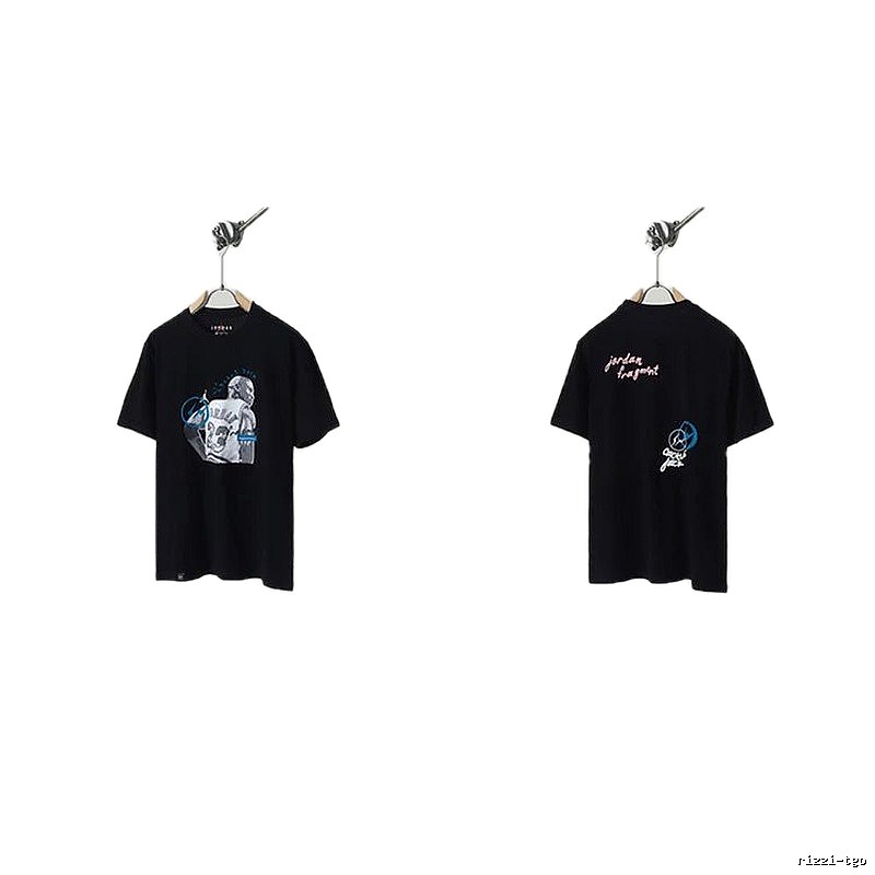 Jordan x TS Co-branded Street Style Black T-shirt
