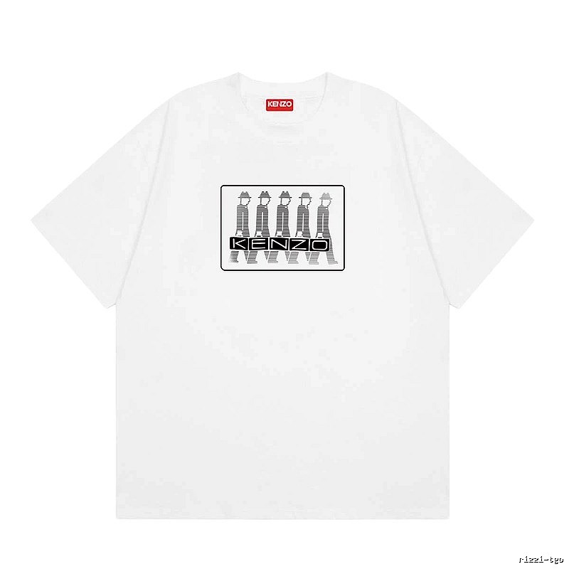 KENZO Character Print Street Style White T-Shirt