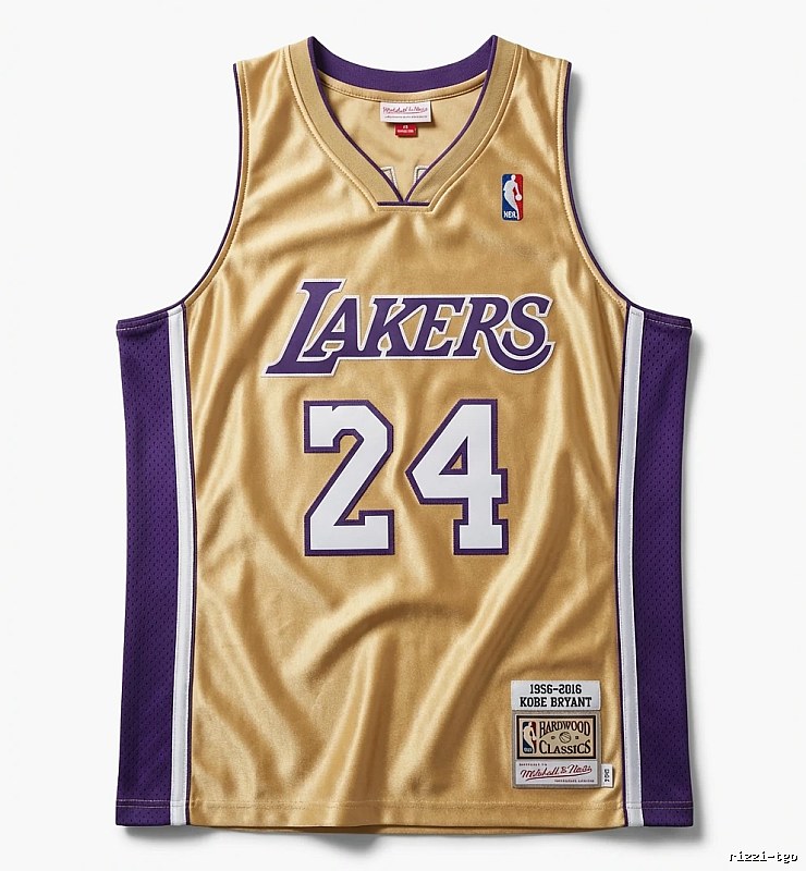 Kobe Lakers retro gold and purple jersey