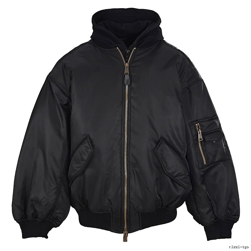 Layering C.P. Flight Bomber Jacket with sleeve utility zip