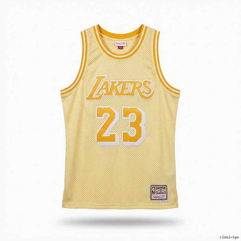 LBJ Lakers retro yellow jersey