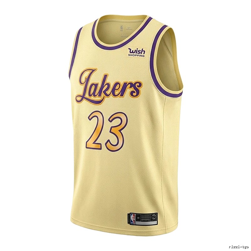 LBJ's No. 23 yellow jersey of the Lakers.