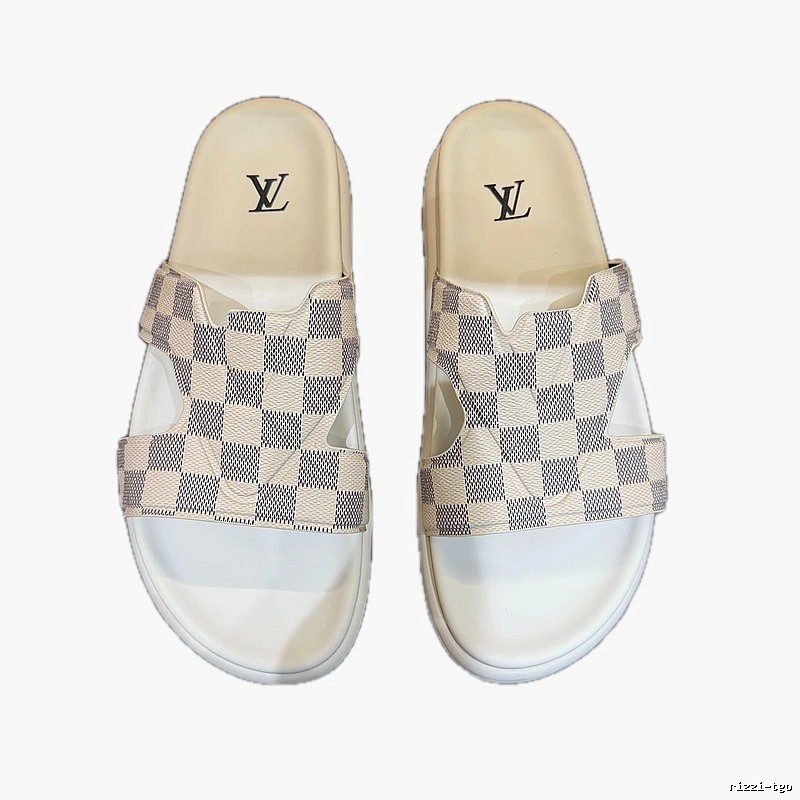 Louis Vuitton Casual Style Checkerboard Off-white Slippers