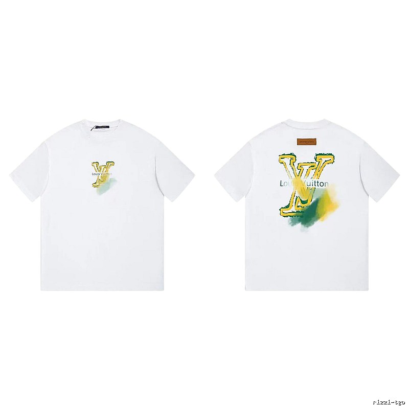 Louis Vuitton LV Printed Casual Style White T-Shirt