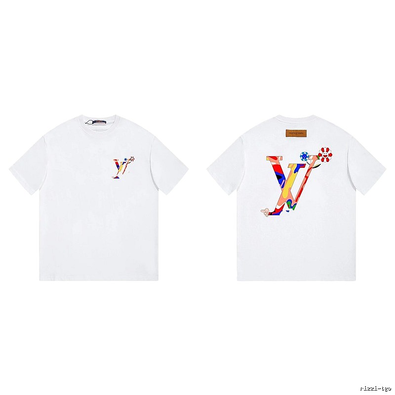 Louis Vuitton Sunflower Streetwear Style White T-shirt