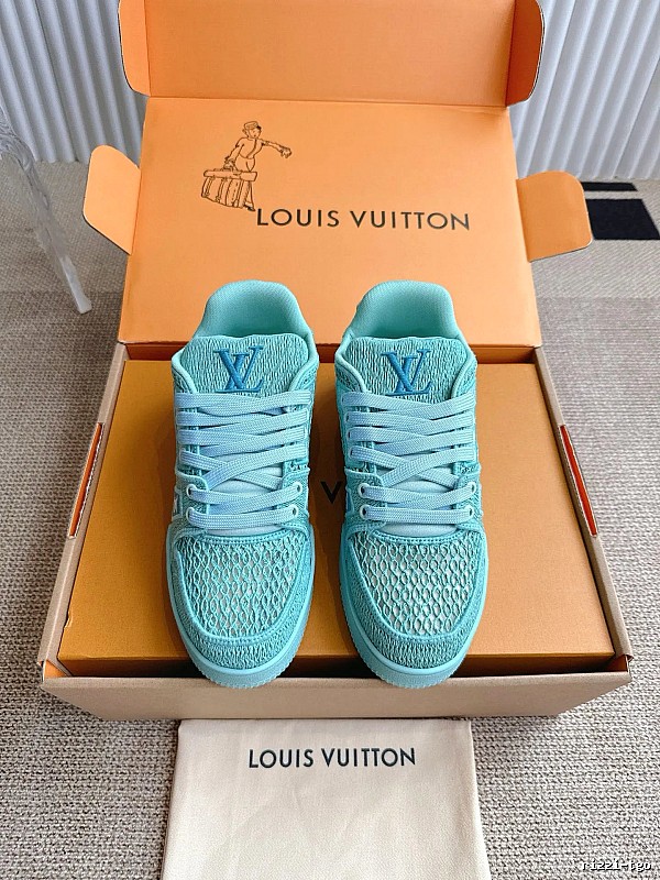 Louis Vuitton Turquoise Low-top Sneaker with Turquoise Low-top in for Casual Outfits