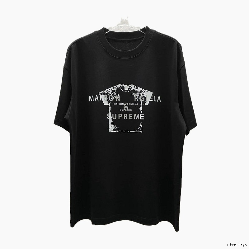 Maison Margiela Co-branded Street-style Black T-Shirt