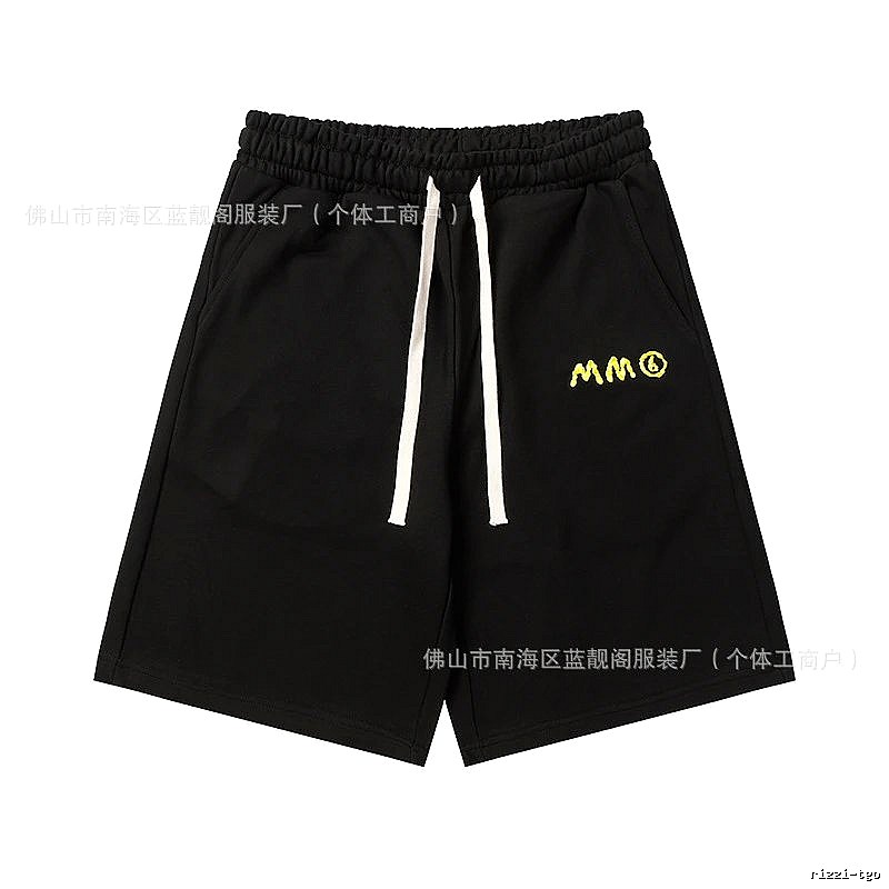 Maison Margiela minimalist style black shorts