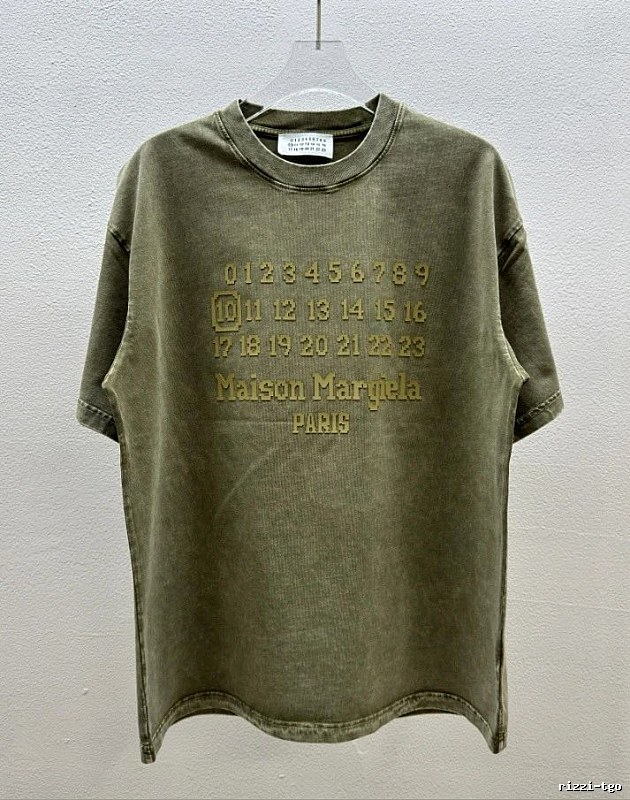 Maison Margiela Number Vintage Military Green Short-sleeve T-shirt