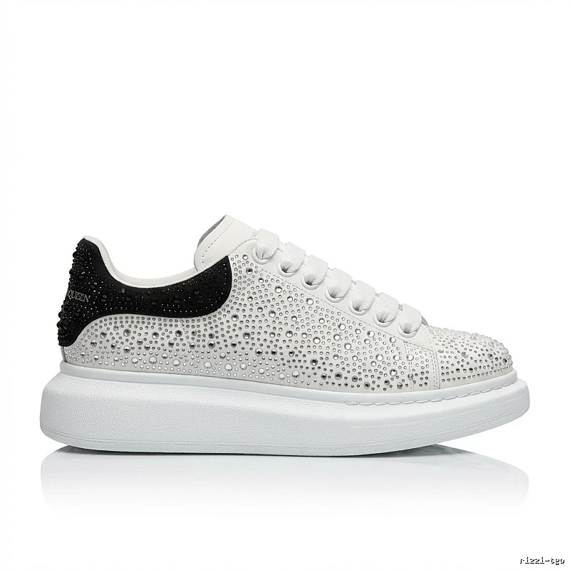 McQueen casual style black and white sports shoes