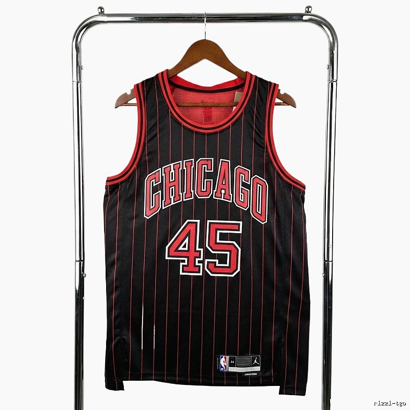 Michael Jordan retro black and red jersey