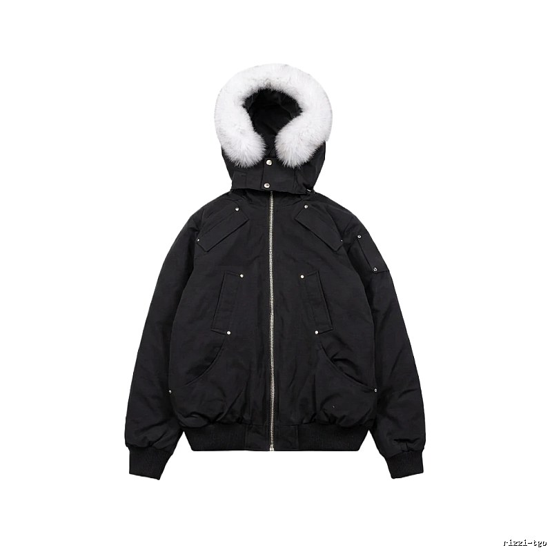 Michael Kors black utility-style down jacket