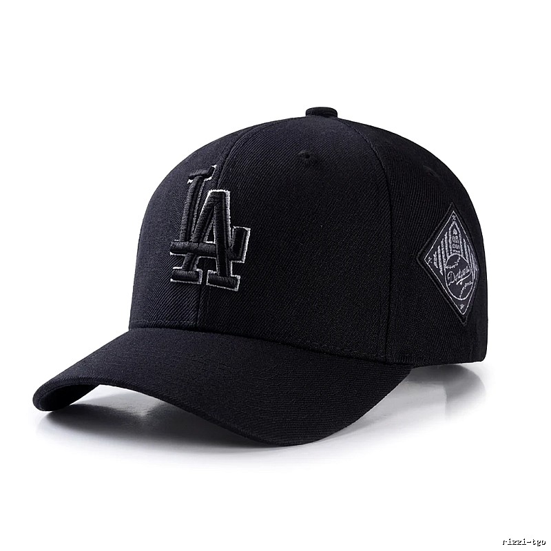 MLB baseball style black baseball cap