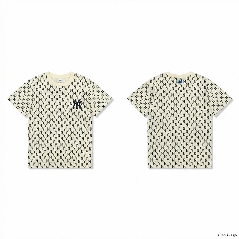 MLB full-print trendy style white T-shirt