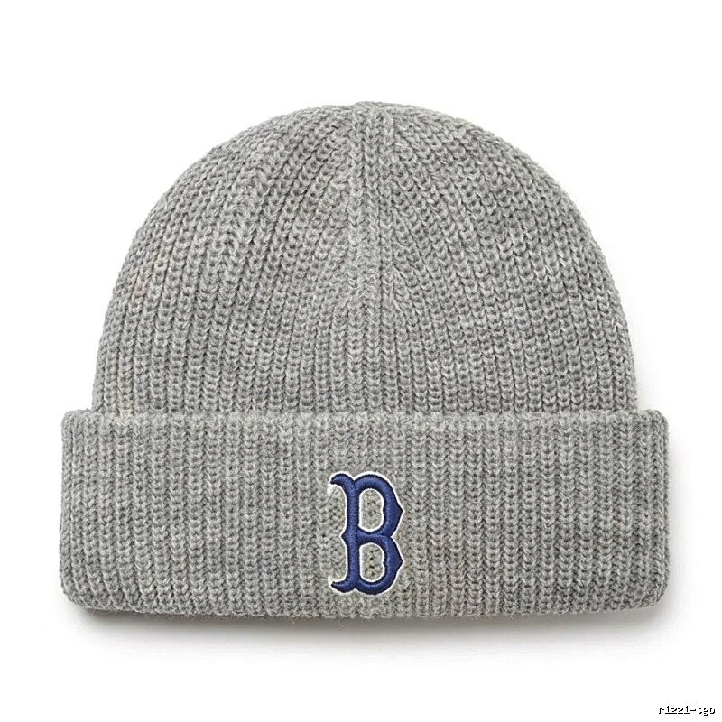 MLB letter trendy brand grey woolen hat