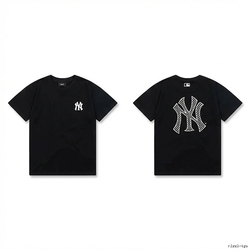 MLB NY Series Trendy and Cool Style Black T-shirt