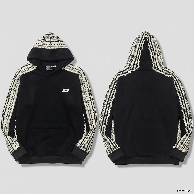 MLB retro style black hoodie