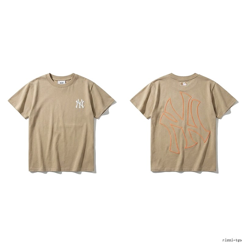 MLB retro style khaki T-shirt