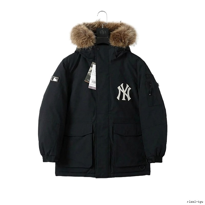 MLB workwear style black down jacket