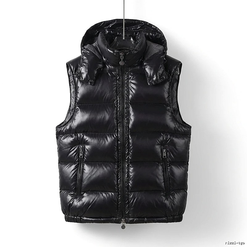 Moncler black stylish down vest