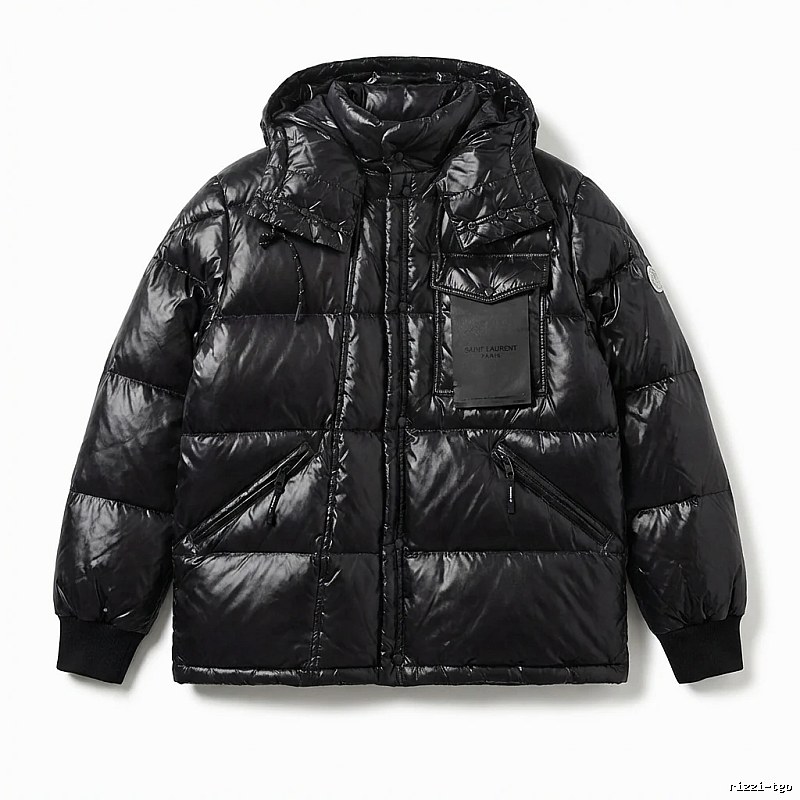 Moncler black trendy and cool down jacket