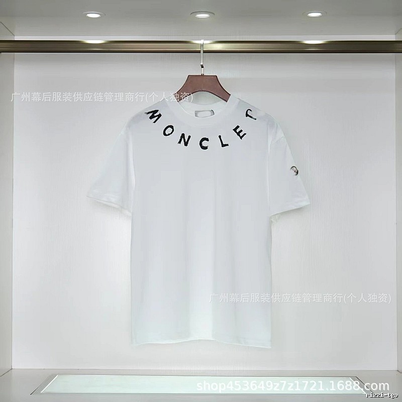Moncler Graffiti Casual Style White Short-sleeve T-shirt