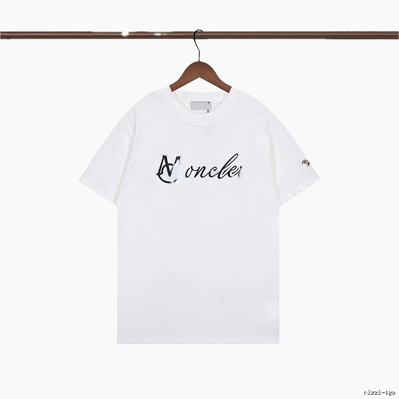 Moncler Letter Print Casual White T-Shirt