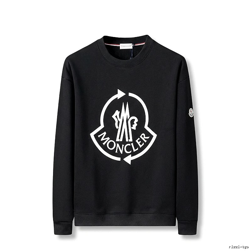 Moncler's classic trendy black sweatshirt