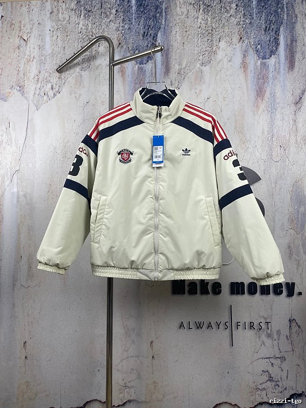 Motorsport Jacket in Cream with striped sleeves - Adidas