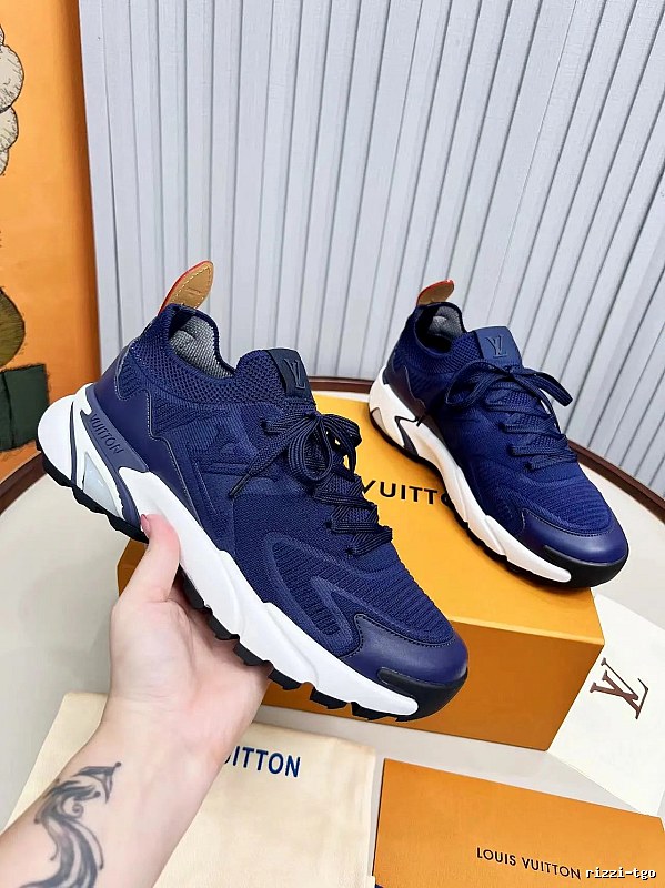 Navy Louis Vuitton Chunky Runner Sneaker for Streetwear Looks