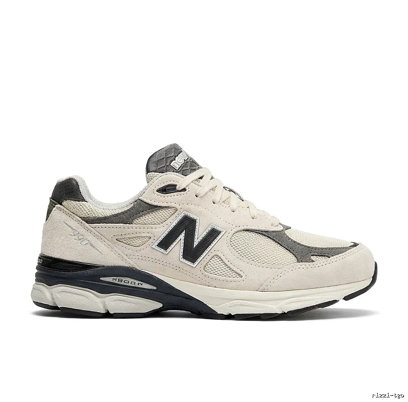 New Balance 990 Series Retro Style Beige-Gray Athletic Shoes