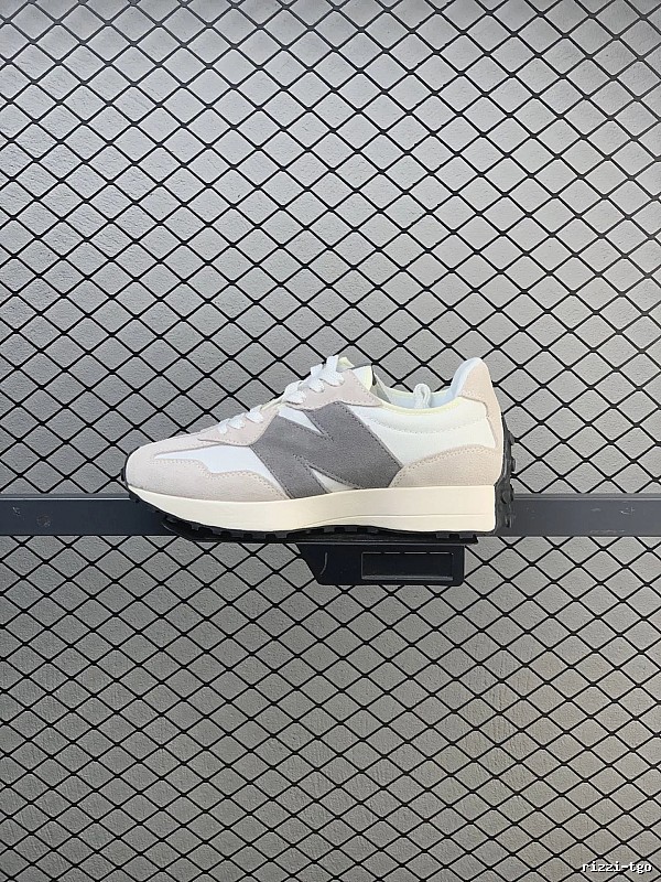 New Balance Gray Retro Runners Highlighting Road Runner Profile