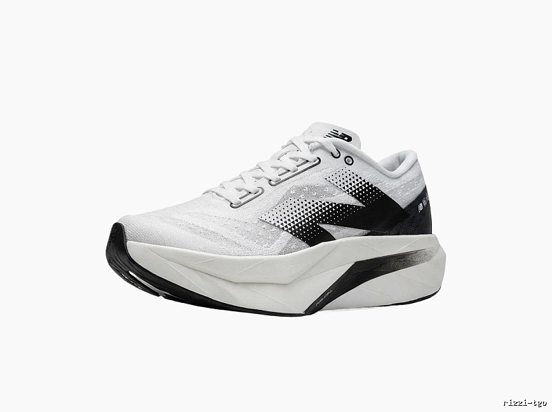 New Balance retro-style white and black shoes